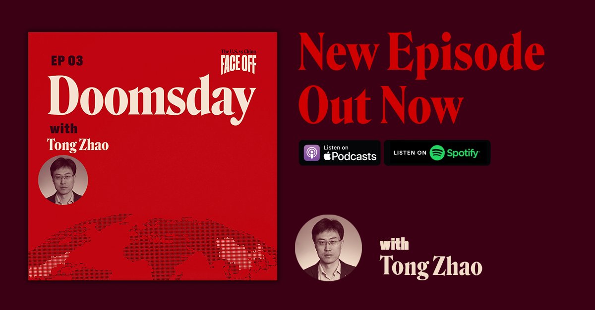 Our third episode of Face-Off: US vs China is a compelling tale of China's rapidly increasing nuclear force. Our guest is the super-informed, Tong Zhao, @zhaot2005. With an opening from the classic movie: On the Beach. podcasts.apple.com/au/podcast/fac…