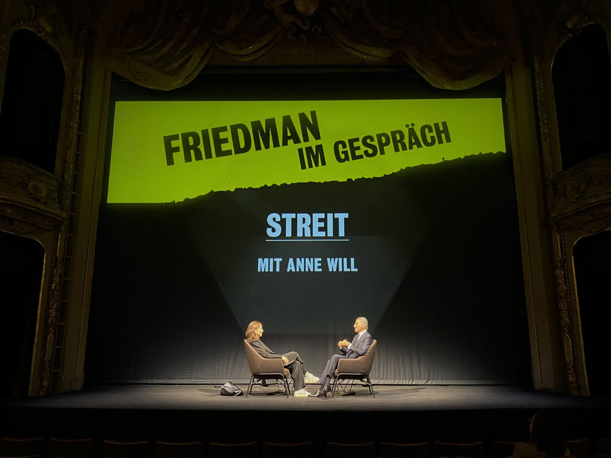Soundcheck für 'Friedman im Gespräch': heute Abend diskutiert Michel Friedman mit @annewill über 'Streit'. #BEfriedman #BEbackstage