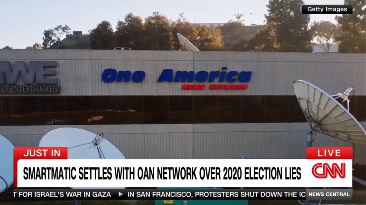 OAN has to cough up and pay Smartmatic for their 2020 Election Lies...

sad thing is, the #MAGAts and #MAGAMorons won't by a single word of it, even if OAN announce it air themselves.

#SoSad
