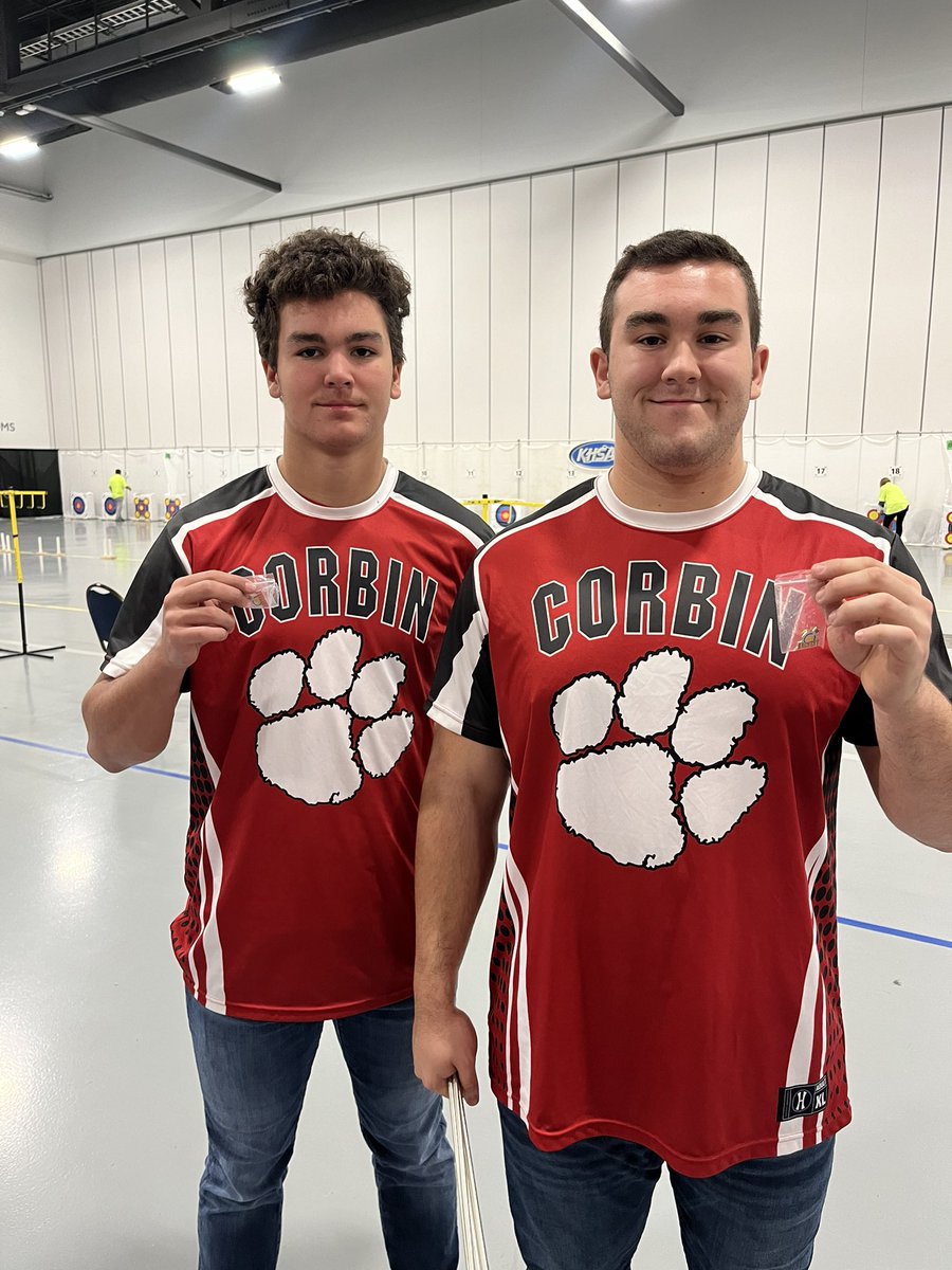 CorbinArchery's tweet photo. Congratulations to Jace and Luke Hatfield for shooting 50s in the KHSAA Archery State Tournament today!🎯 @KHSAA https://t.co/5SzDVWqhQi