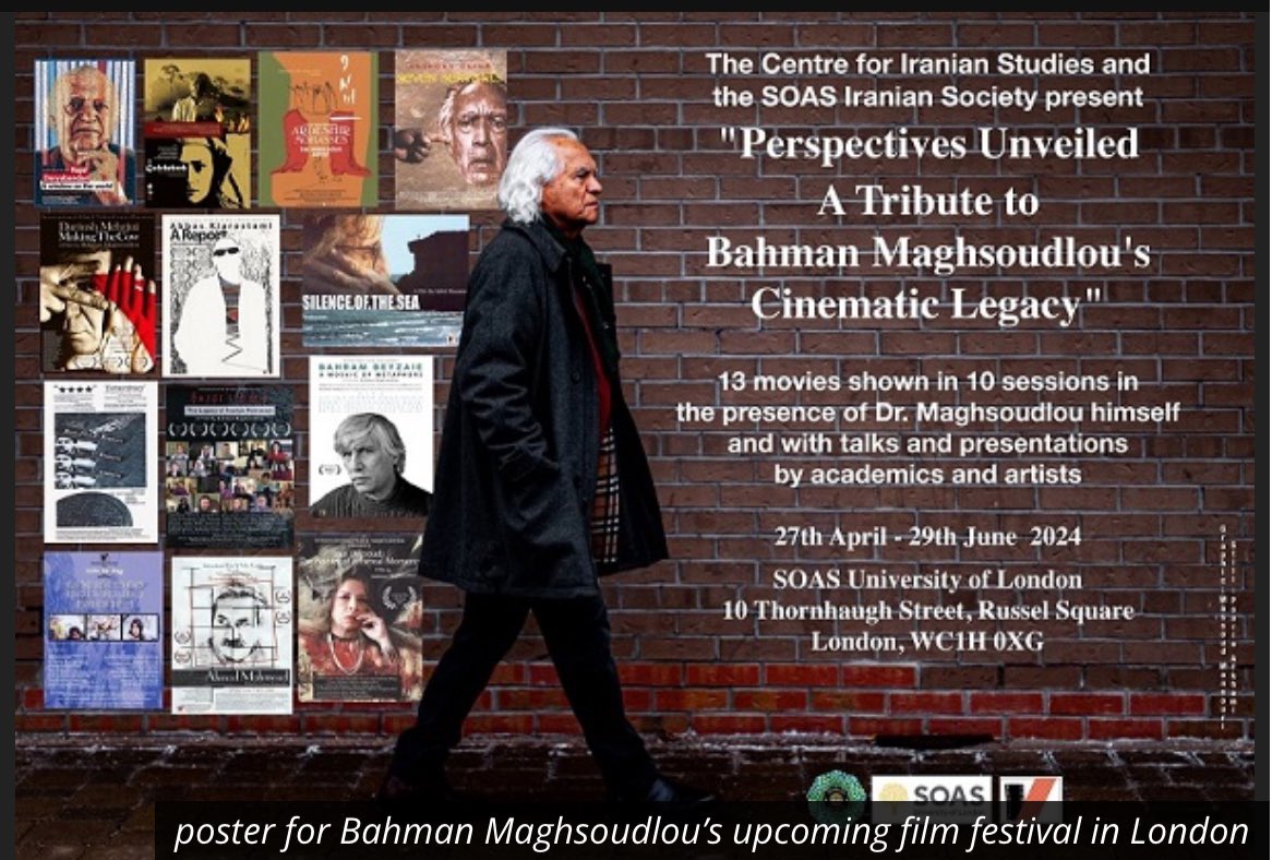.<a href="/SOAS/">SOAS University of London</a> Plans #FilmFestival Honoring Director #BahmanMaghsoudlou 
On a visit to #London in the run-up to the #SOAS festival, Maghsoudlou sat down with #KayhanLife for an interview.
<a href="/KShahandeh/">Katy Shahandeh</a> 
TAP ON LINK HERE: kayhanlife.com/authors/london…