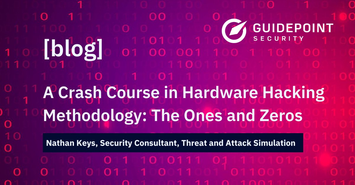 Explore hardware hacking in the latest blog from Nathan Keys [@_v3rtigo_], Security Consultant, Threat and Attack Simulation. Learn the essentials of IoT device assessment, from functional evaluation to firmware analysis. okt.to/jhwBtP #IoTSecurity #Cybersecurity