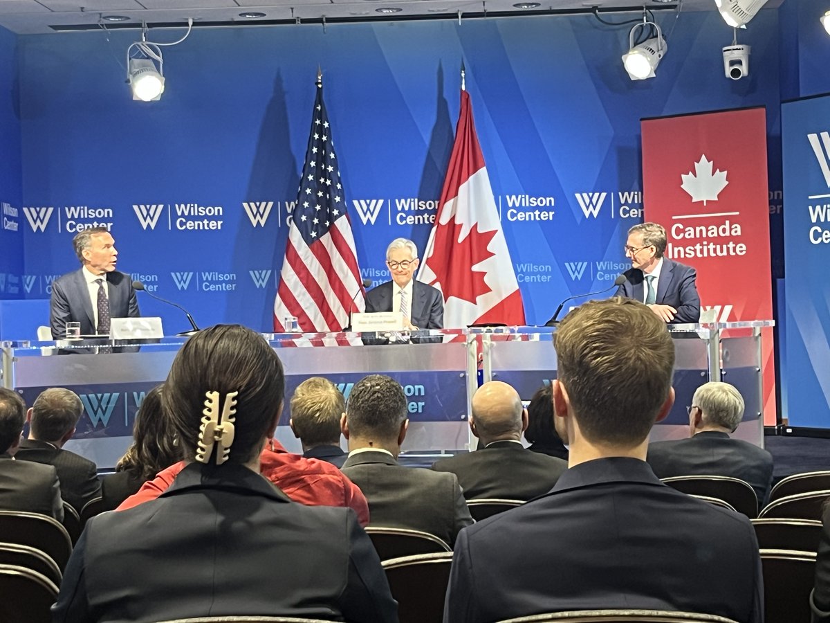 Thanks to the @CanadaInstitute and @USCanada_Sands for holding such an informative event featuring @federalreserve Chair Jerome Powell, Former Canadian Minister of Finance Bill Morneau, and @bankofcanada Governor Tiff Macklem.