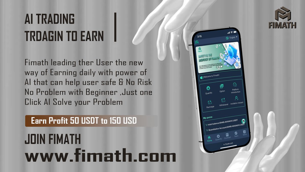 Boost your earnings with Fimath! Experience daily growth in your investments with just one click. Join Fimath now and tap into the potential of the crypto market. #cryptomarket #Bitcoin #usdtgiveaway
