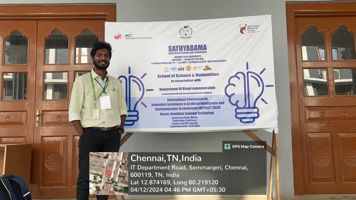 dinu_dinesh12's tweet image. Presented a paper titled "Unveiling Gender Bias in Google Search" at the International Conference on Innovative Techniques in Artificial Intelligence and Communication Technology, hosted by Sathyabama University on April 12, 2024. 
 #IntlConference #GoogleSearch #GenderBias #AI
