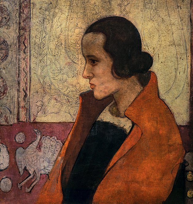 Scottish artist Anne Redpath, Girl in the Red Cloak, c.1920 #WomensArt