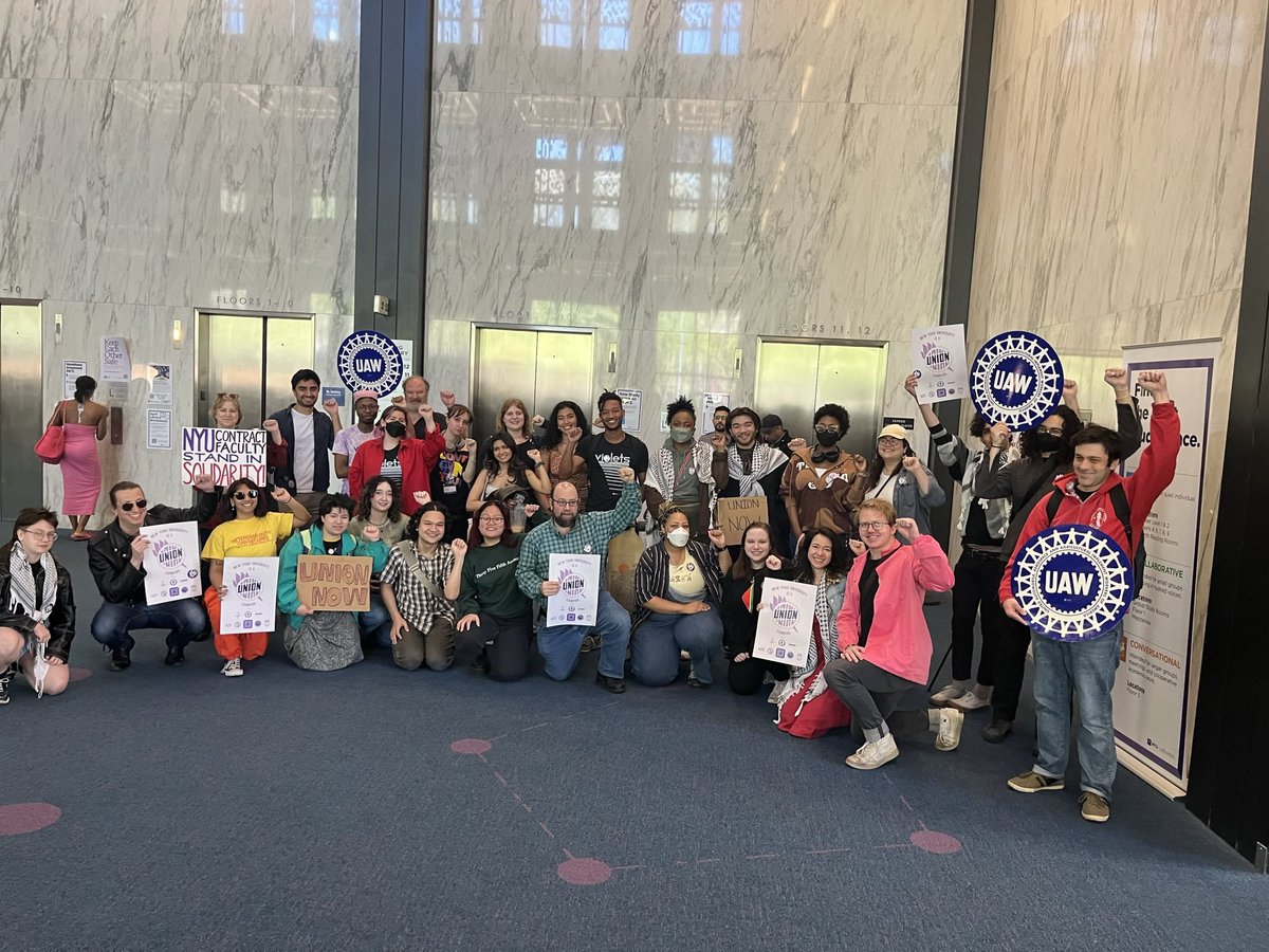 Thanks to all in the NYU community and beyond who have expressed solidarity with our efforts and showed up in allyship! We are excited to be the latest in a long list of RA unions organizing across the country to guarantee democratic input in our work and collective bargaining.