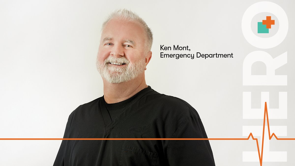 🏥Ken Mont, a proud Nurse Clinician in the Emergency Department at Rockyview General Hospital, has been making a difference for patients for nearly 30 years. That’s what makes Ken our Hero in Health! Learn more: bit.ly/3Q3vANc