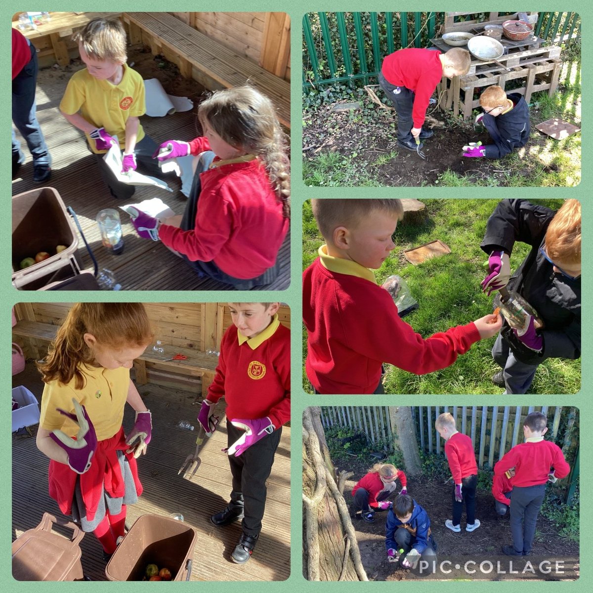 stdavidsrc2017's tweet photo. We enjoyed making our own compost 'bins' using food waste from our new bins in Eco Club today! #sdpseco #recyclefood @EcoSchoolsWales @OlwTorfaen https://t.co/alt642y9hZ