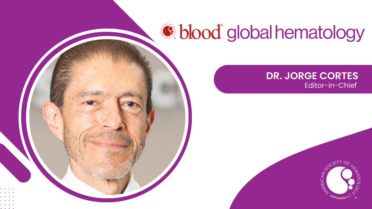 Dr. Jorge Cortes (@GCC_Cortes) is the inaugural Editor-in-Chief of ASH's newest journal, Blood Global Hematology! 🩸 This open-access, peer-reviewed journal is dedicated to addressing hematologic issues worldwide. 🌍 Learn more: ow.ly/xpfl50RhoKm