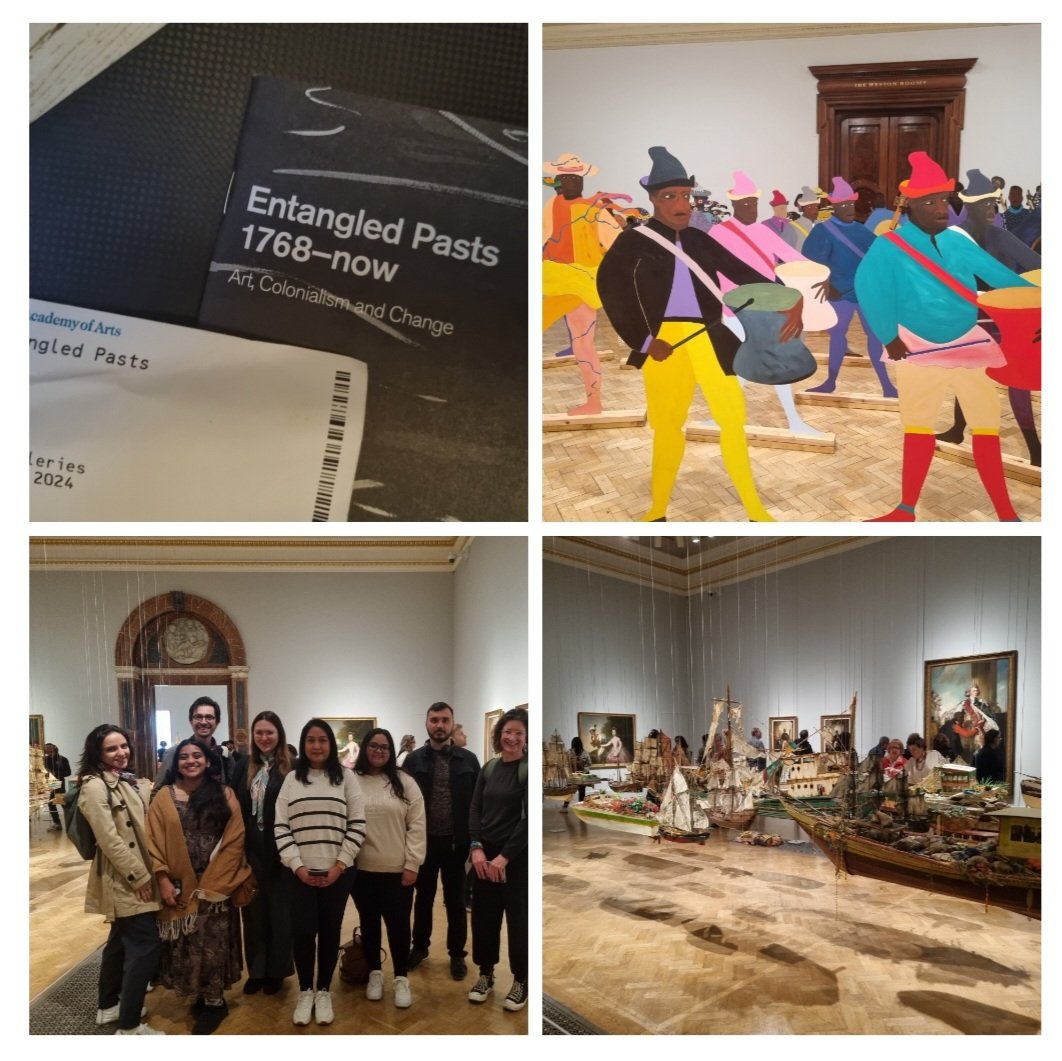 A real treat to visit an exhibition on a Tuesday morning! And even better to think and discuss with superb students. Thoroughly recommend #entangledpasts at @royalacademy - there's just two weeks left to catch it @PolHistBrunel