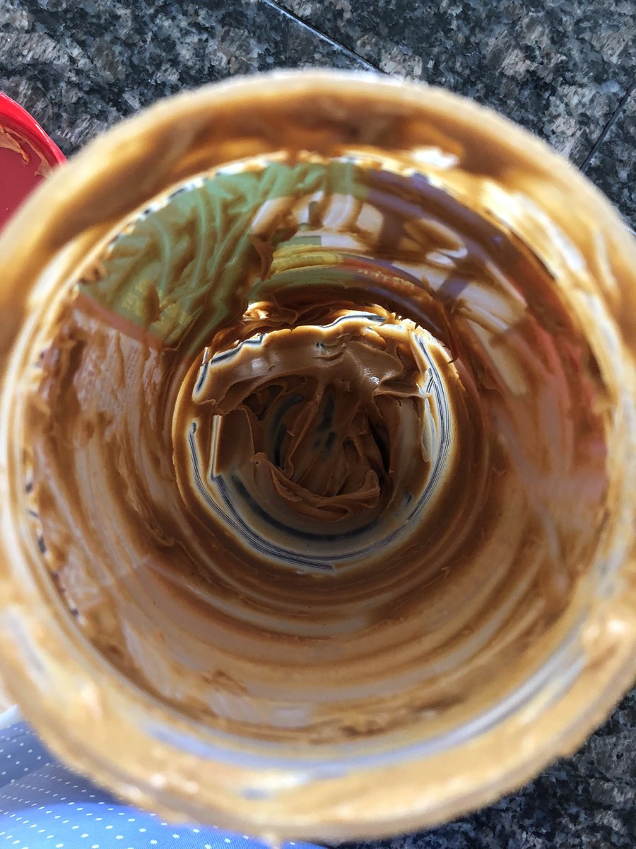 You scooping this peanut butter out or moving on to a new jar?