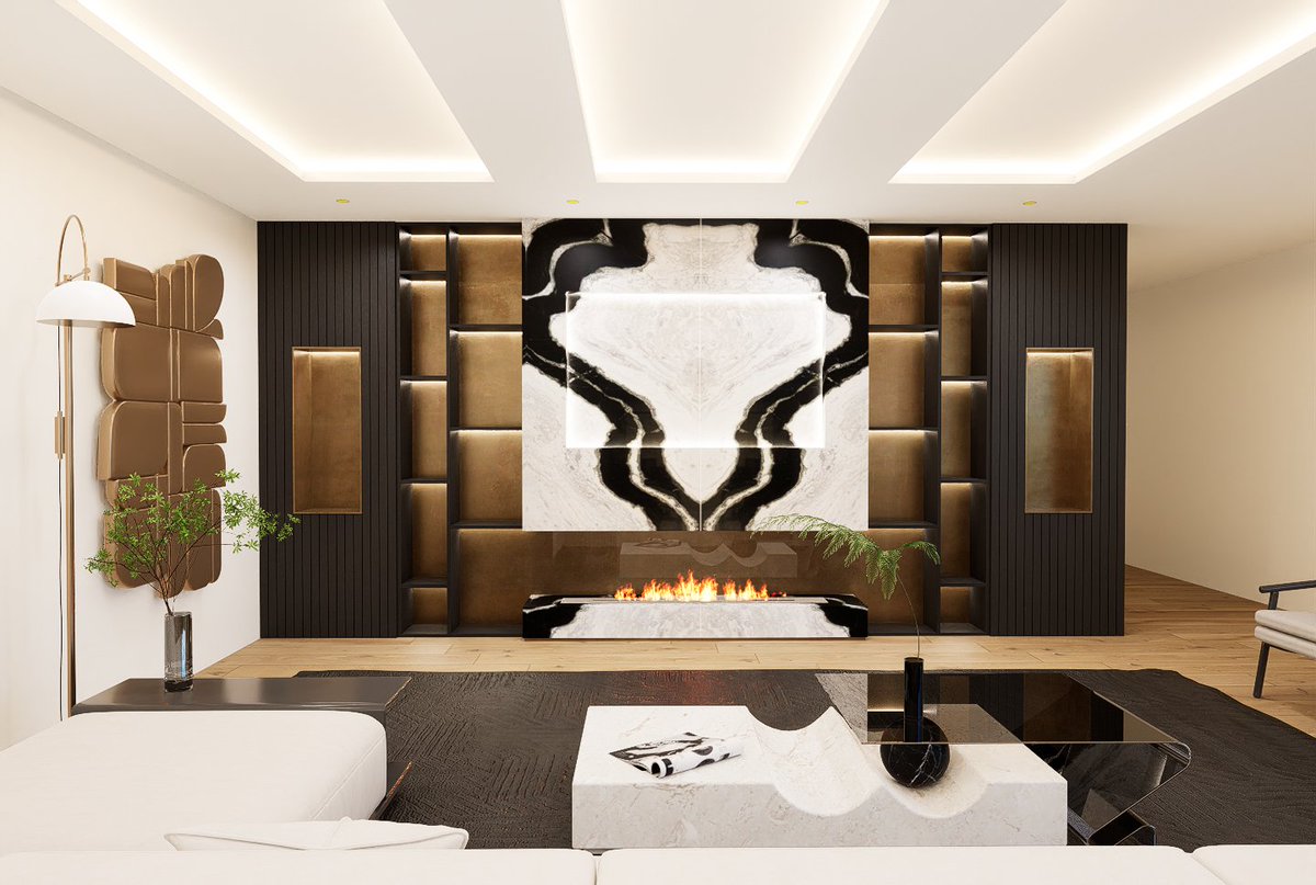 BlackTaurusInc's tweet photo. Curling up by this Panda Bookmatched fireplace 🐼🔥 A perfect statement piece for those cozy nights in.

Now Available to view in our Irvine showroom 🏡

#panda #marble #fireplace #decor #livingroom #livingroomdesign #naturalstone #slab #italy https://t.co/1mGa3POqR2