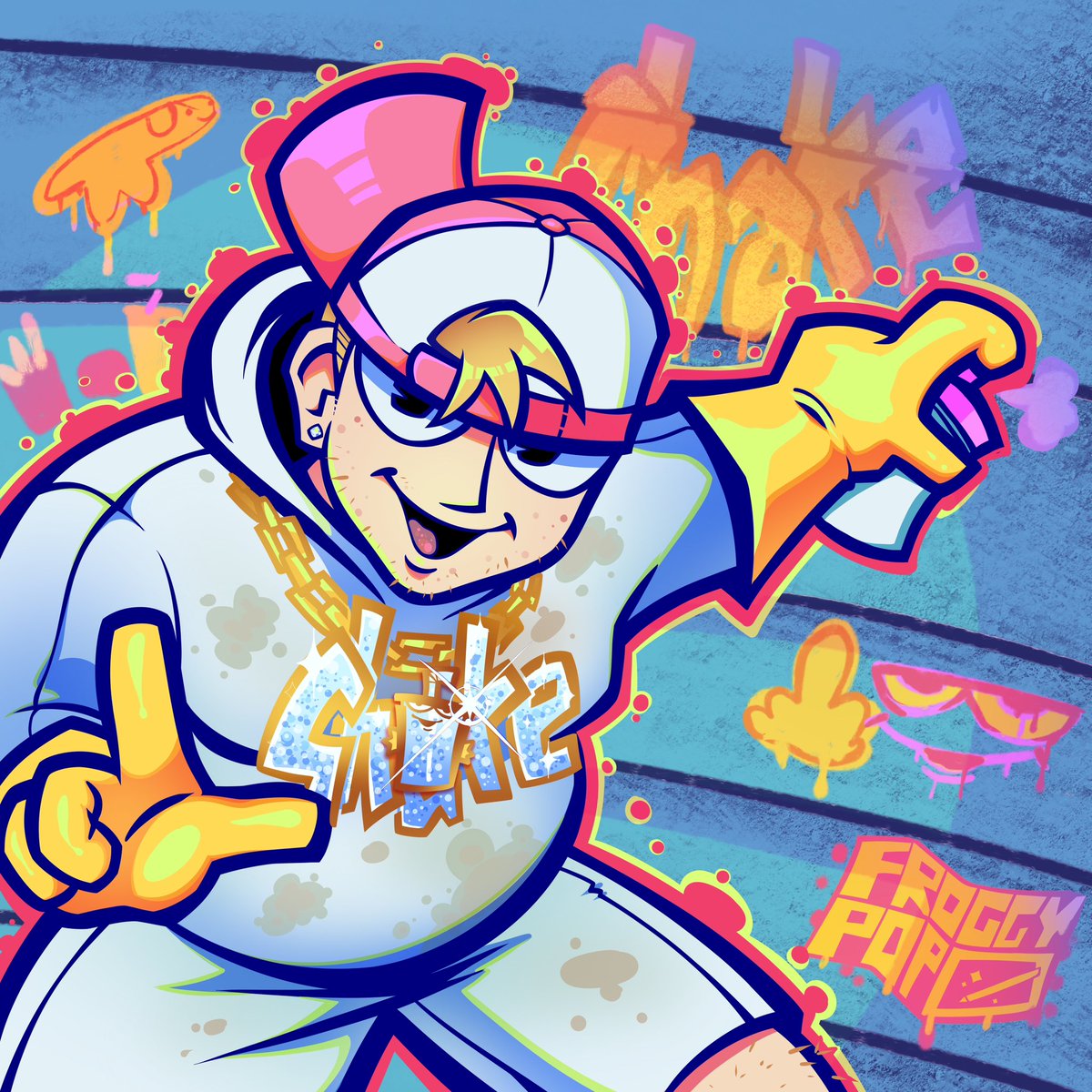 FroggyPopArt's tweet photo. Shake Zula the mic RULAH🗣️‼️🔥
#athf #adultswim #mastershake https://t.co/wb33PtARx8