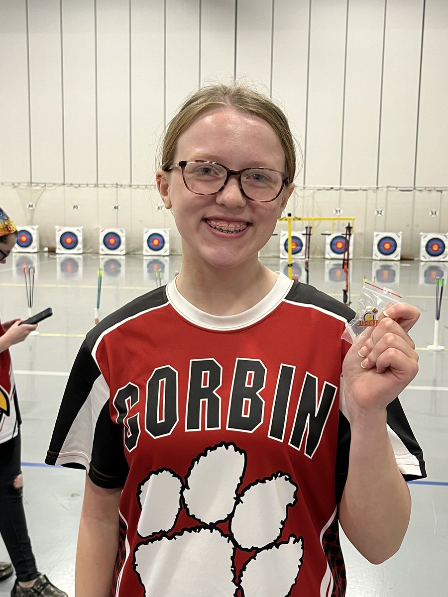 CorbinArchery's tweet photo. Congratulations to Chloe Trivette- CMS for shooting a 50 at the KHSAA Archery State Tournament today!🎯 @CMSredhounds @KHSAA https://t.co/xTRgyOLxlZ