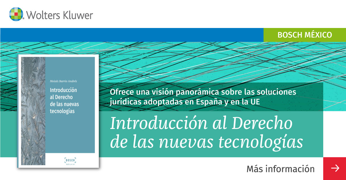 Bosch_Mx_'s tweet photo. 🟢⚪️ "Introducción al Derecho de las nuevas tecnologías" de @moisesbarrioa del sello #BoschMx de @LaLeyNext

⚪️🟢 Disponible en:
📱👉🏼 https://t.co/2ZIZvBONjm https://t.co/f5qjixbMR9 y en @amazonmex
📚👉🏼 @INCAM_Abogados 

#LaLey #tecnología #Derecho #ley #justicia #Tech https://t.co/u3pqgejNYz