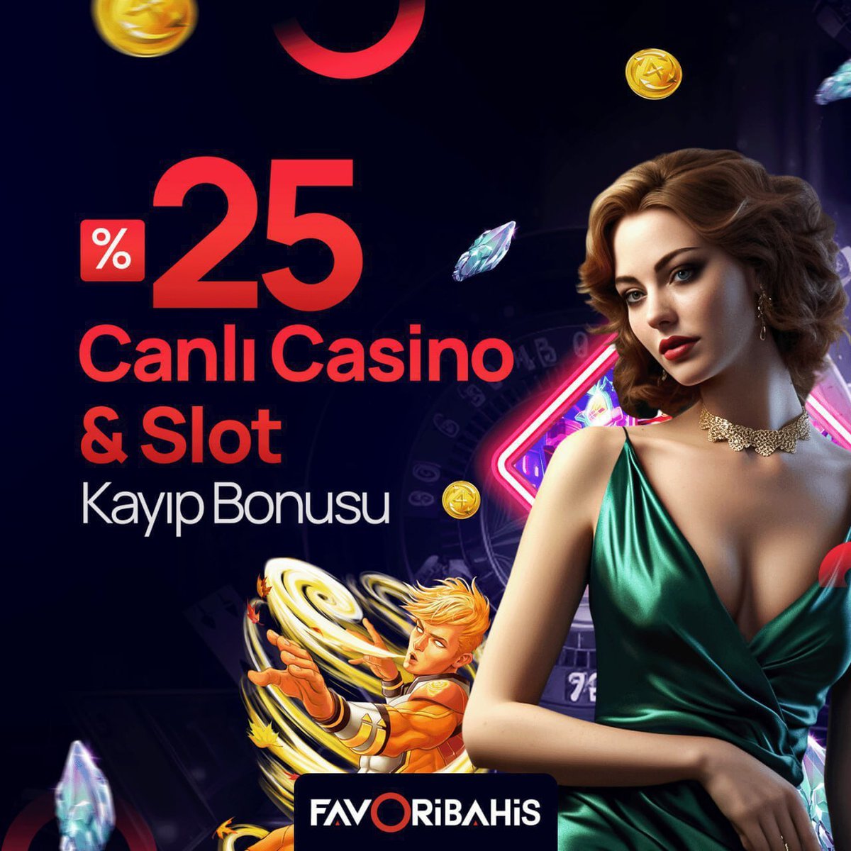 😎 #Casino Kayıplarınıza Son ! ♦️ #Favoribahis'ten Olası Kayıplarınıza, 💰 %25 #Kayıp Bonusu ❣️ En yeni oyunlar ve yüksek oranlı #bahis seçenekleri PronetGaming farkı ile #Favoribahis'te..! 🎯 Favoriniz bir tık uzağınızda👍 🔗 cutt.ly/sosyal