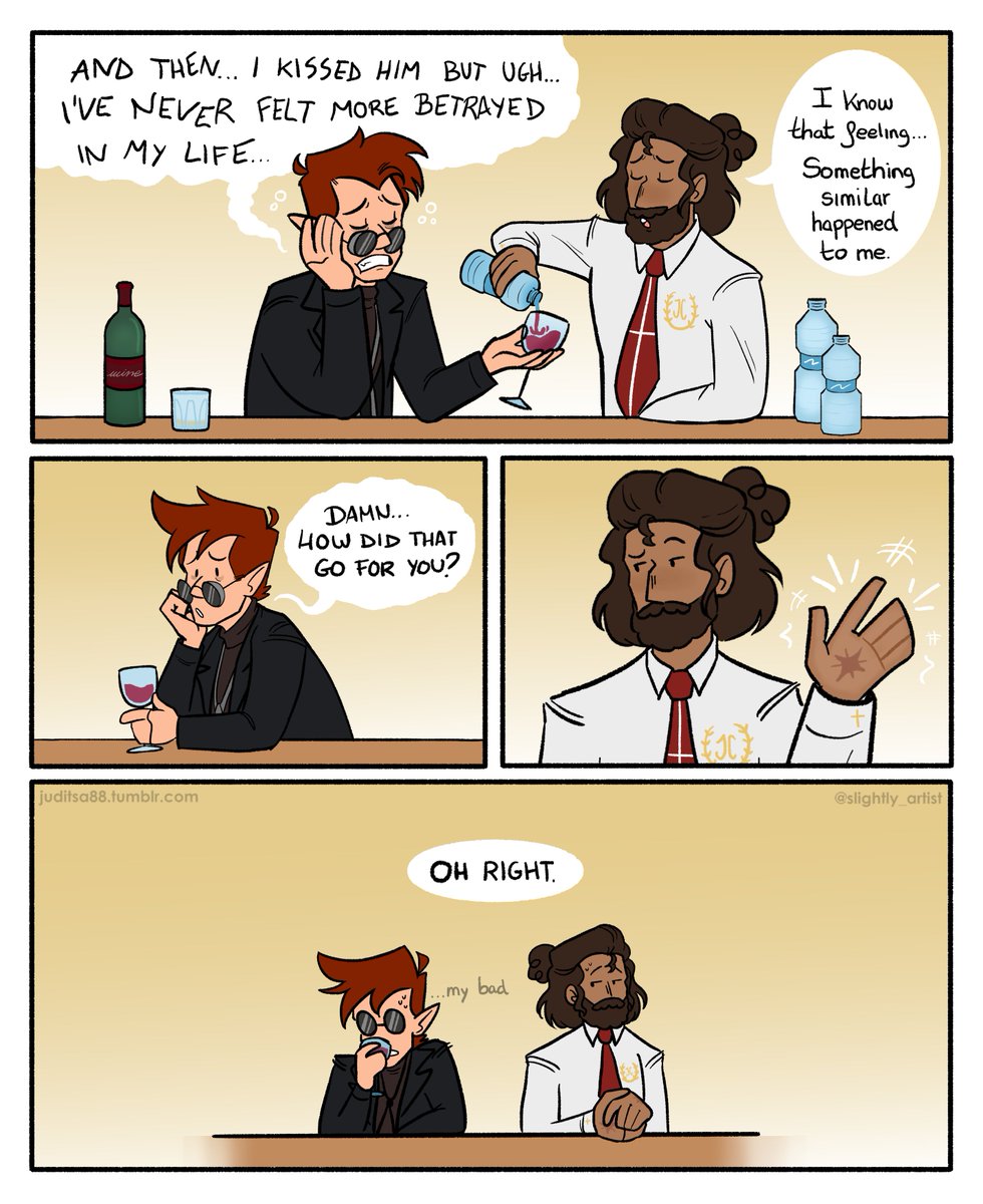 slightly_artist's tweet photo. Kisses, betrayals and lots of wine 🍷

#GoodOmens #GoodOmens2 #GoodOmensFanArt https://t.co/wueVKMPBZP