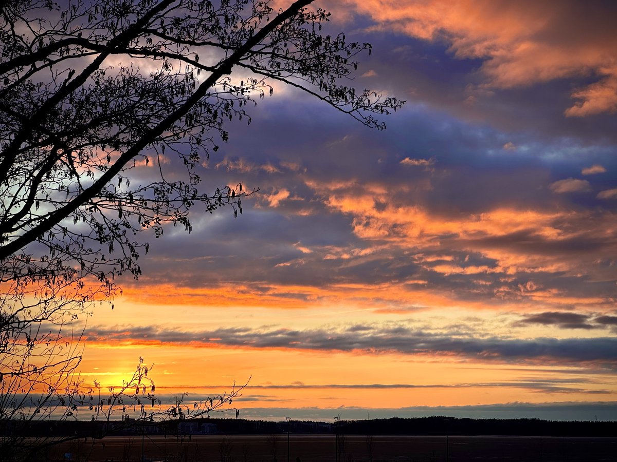 Another incredible sunset tonight! #Tampere #VisitFinland