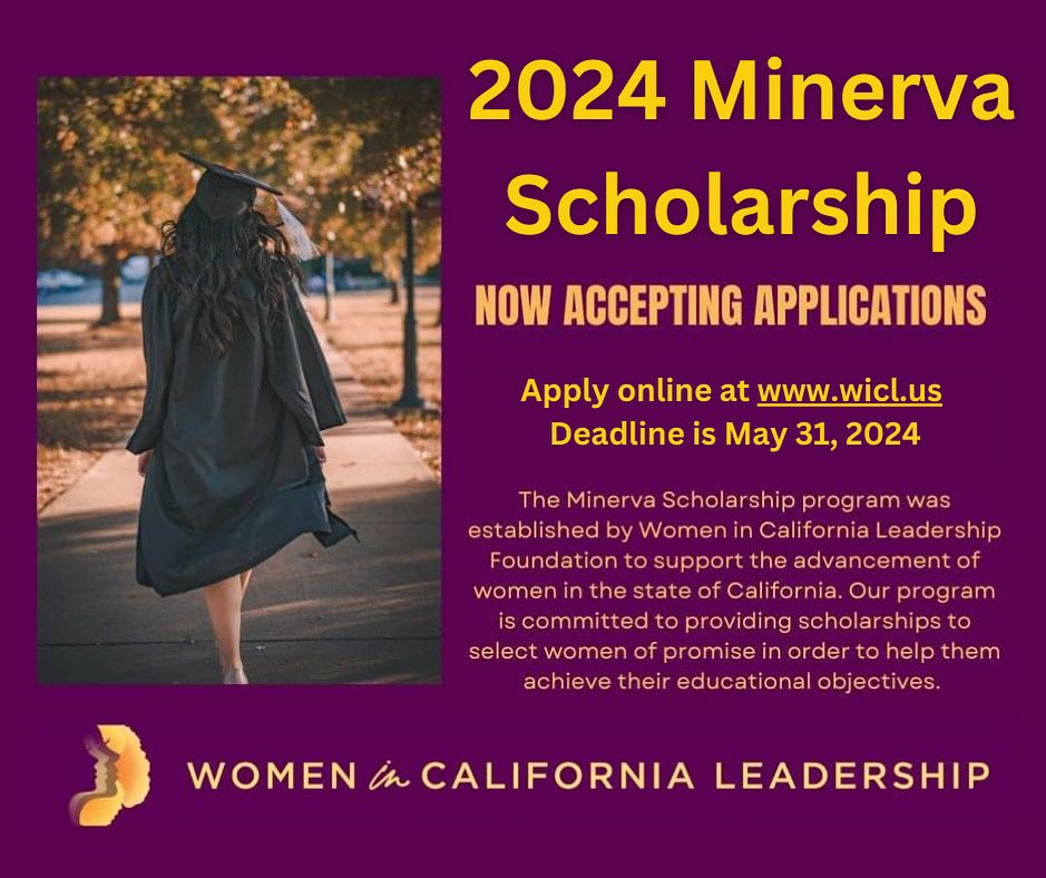 Looking for help paying for college?💸 The Women in California Leadership Foundation Scholarship is now taking applications! 🎓 For more information please visit, wicl.us 📚