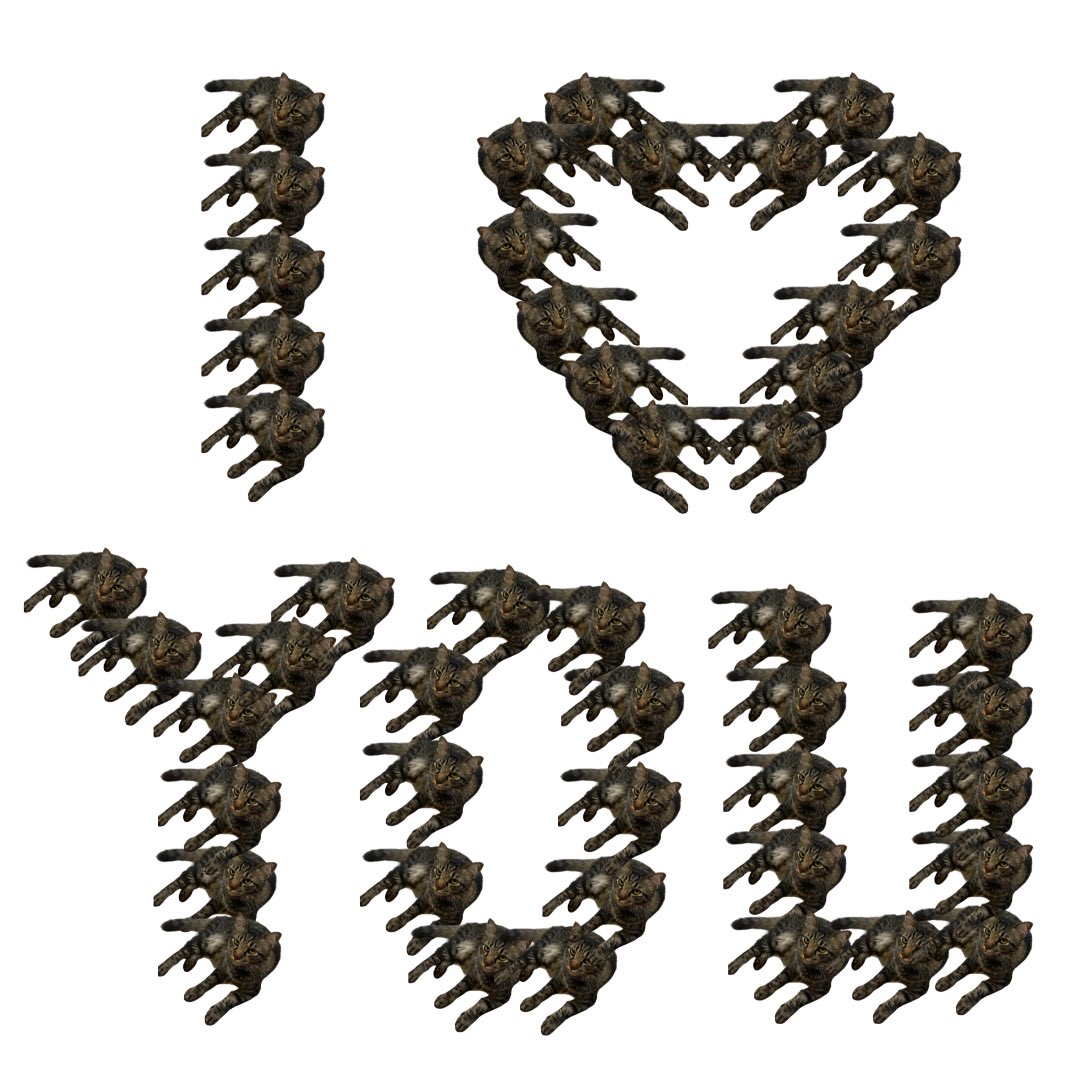 wake up!! i made art out of my cat