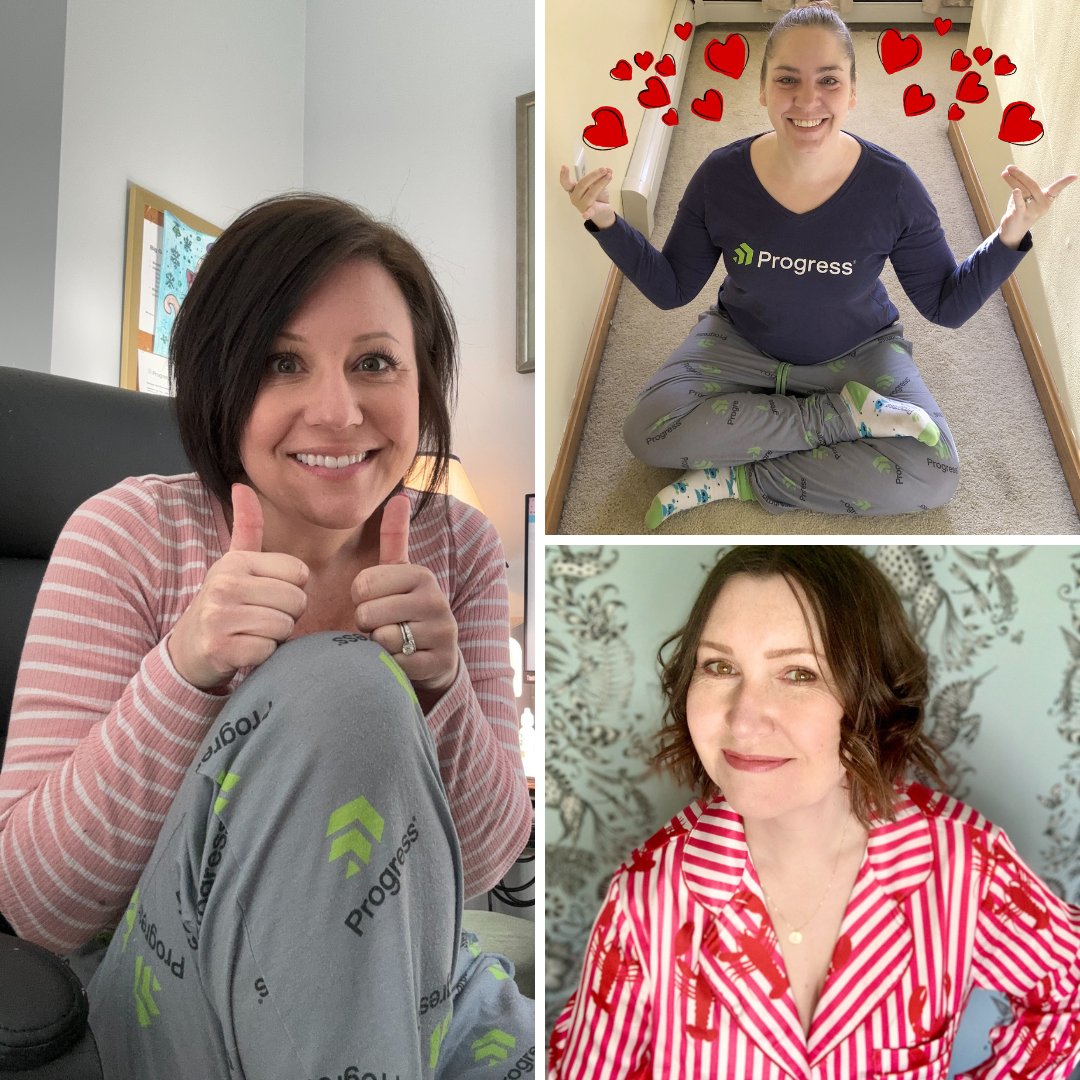 Progressers are embracing #WearYourPajamasToWorkDay with style and comfort! #ProgressPROUD #CompanyCulture