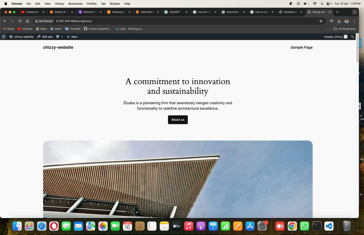 EnehMaryjane's tweet photo. Day 5 of #100daysofcloudchallenge
I deployed a Wordpress website on an EC2 instance.
I got my hands on:
👉AWS services: Launched and configured EC2 instances, while utilizing security groups.
👉Connected to my server via SSH
👉Installed Wordpress dependencies
(LAMP stack) https://t.co/WDZydIBEh0