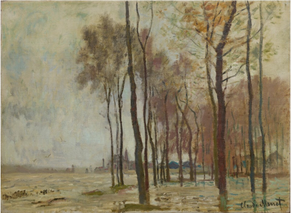 fredericln's tweet photo. La Seine était haute  
La voie sur berge - piétonne - était sous l'eau  
Les plantations de l'île Héloïse - elles existent encore - les pieds dans l'eau  
l'hiver 1872-1873, sous le pinceau de Monet à Argenteuil.

https://t.co/eRAPl34S9m https://t.co/p6fYxXm7hP