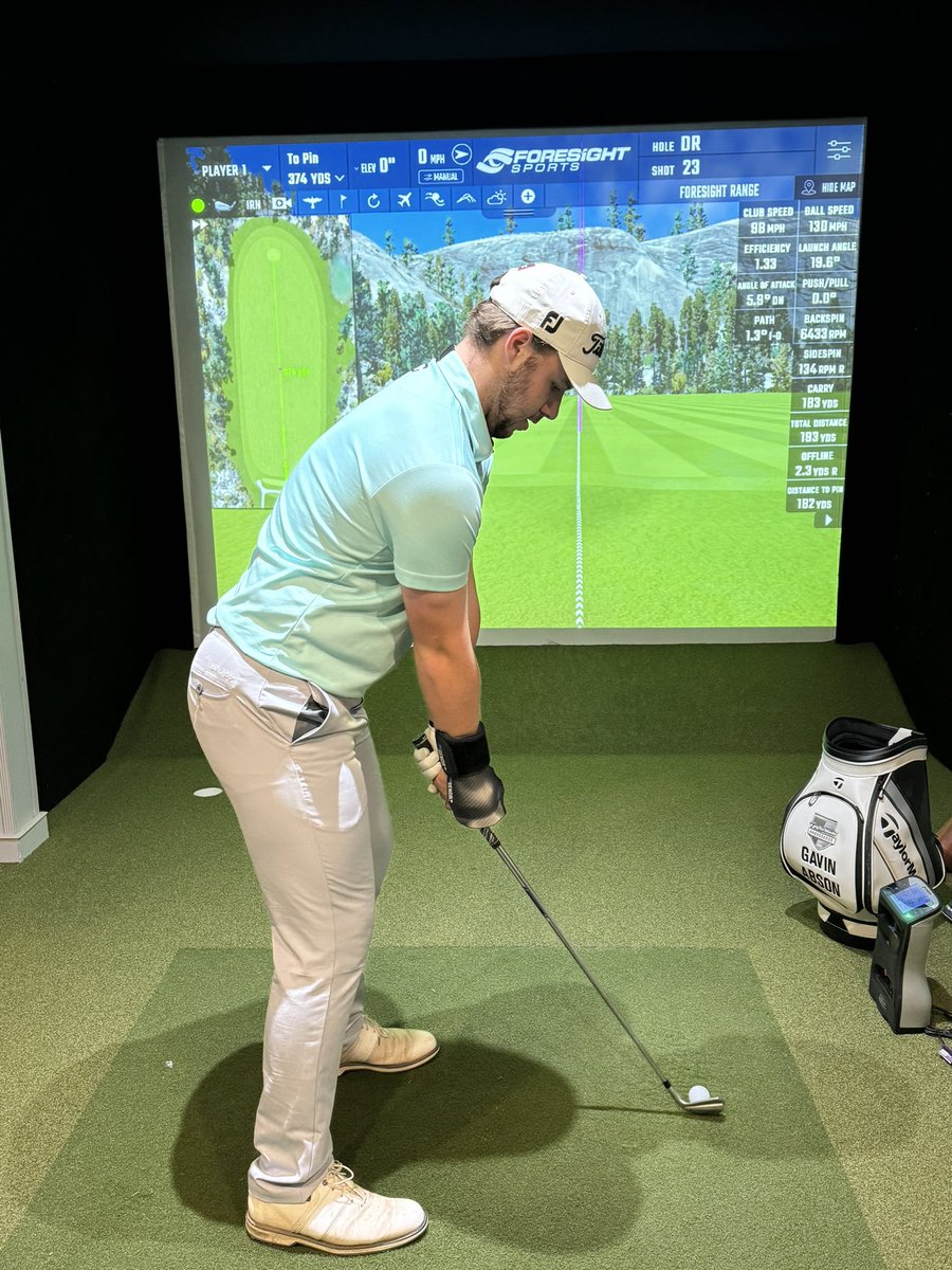 Gavin Abson (@gavinabsongolf) on Twitter photo Fantastic session with <a href="/aidangolf/">Aidan O'Hagan</a> today <a href="/WestLancsGC/">West Lancs Golf Club</a> using our <a href="/ForesightEurope/">Foresight Sports Europe</a> Indoor Studio.
Great fun to end the session with some pitching challenges and a good old fashioned nearest the pin challenge.
Needless to say <a href="/aidangolf/">Aidan O'Hagan</a> won 🙄 Fantastic session with <a href="/aidangolf/">Aidan O'Hagan</a> today <a href="/WestLancsGC/">West Lancs Golf Club</a> using our <a href="/ForesightEurope/">Foresight Sports Europe</a> Indoor Studio.
Great fun to end the session with some pitching challenges and a good old fashioned nearest the pin challenge.
Needless to say <a href="/aidangolf/">Aidan O'Hagan</a> won 🙄