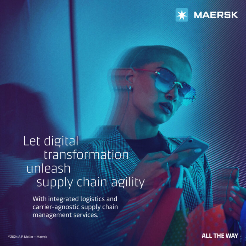 Get an agile fashion & lifestyle supply chain​ offering visibility & flexibility through digital transformation. Maersk’s data-driven integrated logistics solutions with Supply Chain Management services allows to step towards a more predictable future. tinyurl.com/45mcs2km