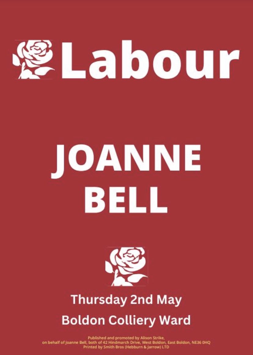 BoldonLabour's tweet photo. Today your Labour team have been out delivering Joanne's Bell’s latest leaflet in Boldon ahead of the postal votes dropping through the doors this week. 

There are only just over three weeks to go until the Local Elections on Thursday 2nd May. Thank you for all your support! https://t.co/gFFDifr9as