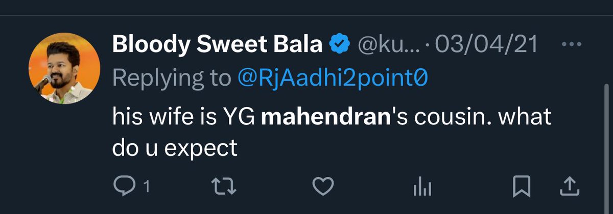 The beauty of this echai handle is that this handle would have degraded every single person it now tries to highlight. Intha vaainko Dhanda karumandhra handle