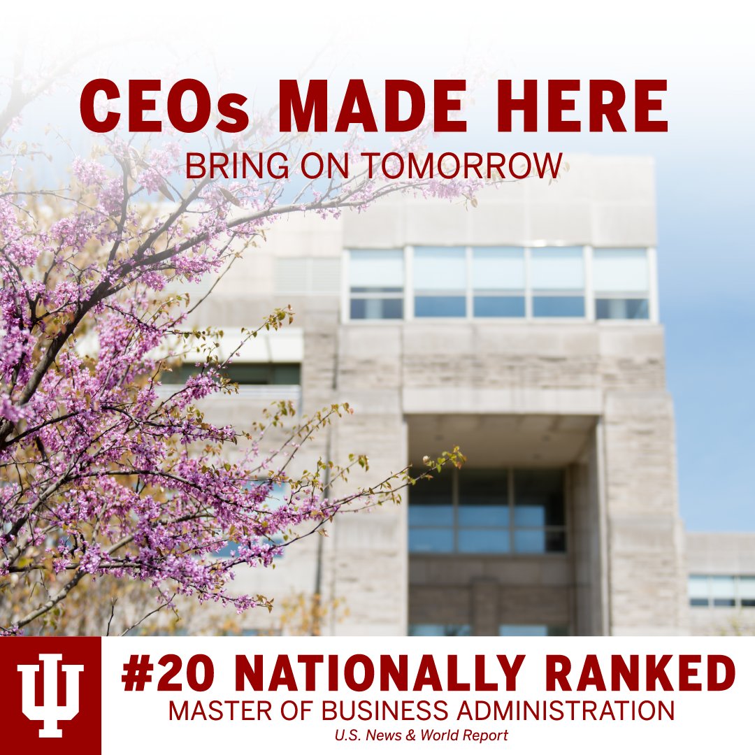 Kelley #MBA students and alumni, help us celebrate our full-time MBA rising to No. 20 in the U.S. News & World Report ranking—let us know how the Kelley MBA set you up for success in your career in the comments!