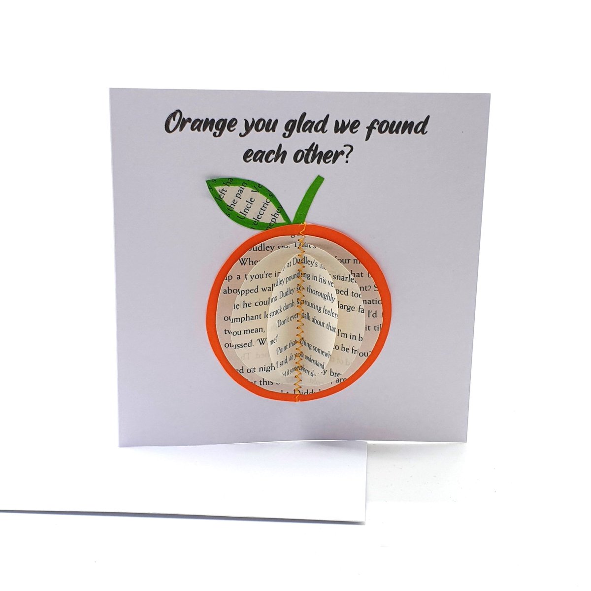 Orange Fruit Card Gift creatoncrafts.com/products/orang… #mhhsbd #Shopify #CreatonCrafts #PaperDecorations