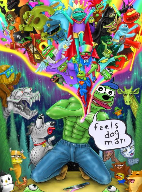 basefeelsdogman's tweet photo. Pepe is now a $WOOF , how are you feeling now pepe, Feels dog man? 

CA: 0x31Ff0151eFDfc4C98f95B609046aD04Ac908c3bf

TG: https://t.co/c6VvbiM6nc https://t.co/AitzbSLJ3J