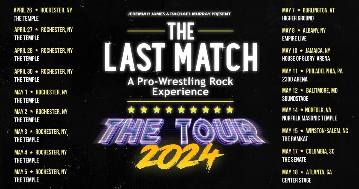 FultonWorld's tweet photo. I am incredibly excited to announce I will be a guest wrestler on @TLMMUSICAL this April 30th at The Temple in Rochester NY!!
Tickets available here: https://t.co/YXohPXnMmc
#FultonForever #MainEventMonster https://t.co/hLfpSlJsqt