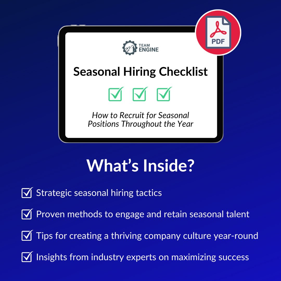 Designed to help your team think about seasonal hiring & recruiting throughout the year, grab our checklist (and tack it up by your desk) today! 👉 hubs.la/Q02t14870 #SeasonalHiring #TalentAcquisition #HumanResources #HR #HiringChecklist