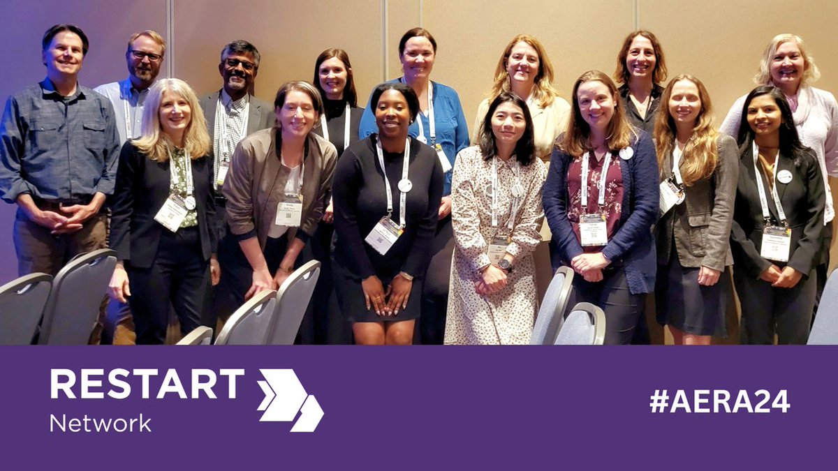 Thank you to everyone who attended our #AERA24 session! We are grateful for everyone's engagement as we work together to accelerate learning recovery in the wake of the pandemic. 

Learn more about the #IESfunded RESTART Network: restartnetwork.org