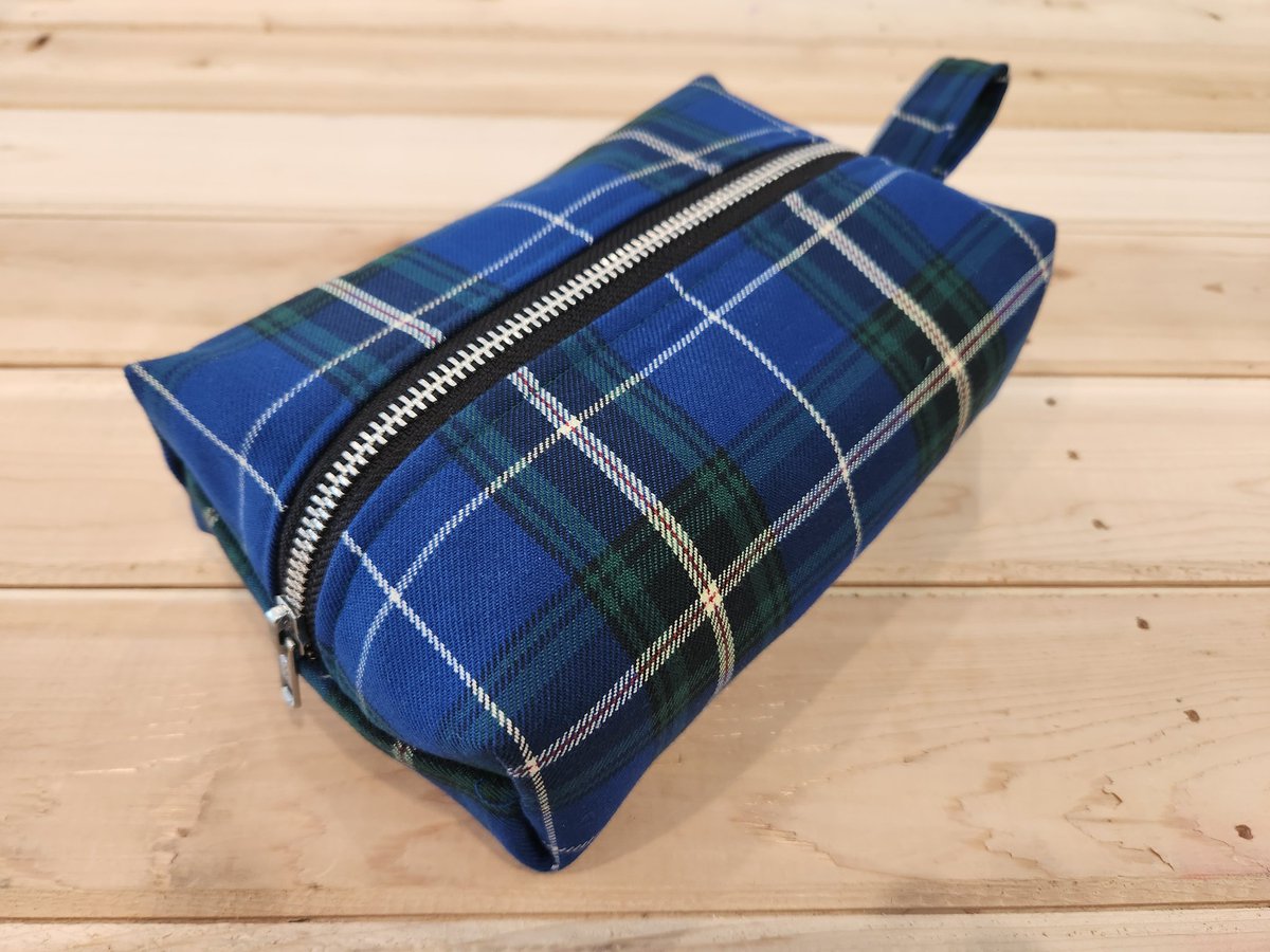 We got asked to make a shaving bag in Nova Scotia Tartan...so we did This is the 1st one we ever made Maritme Tartan Company 28 Church Street Amherst NS