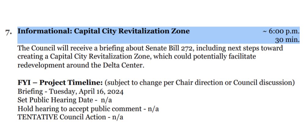 TONIGHT: The @slcCouncil is getting briefed on next steps in the plan to revitalize downtown which could include redoing Delta Center, building a new stadium, or both. Me, @aims_babe and @cwilliamsKSL have full reports on what will happen there. Watch @KSL5TV at 4 and 5.