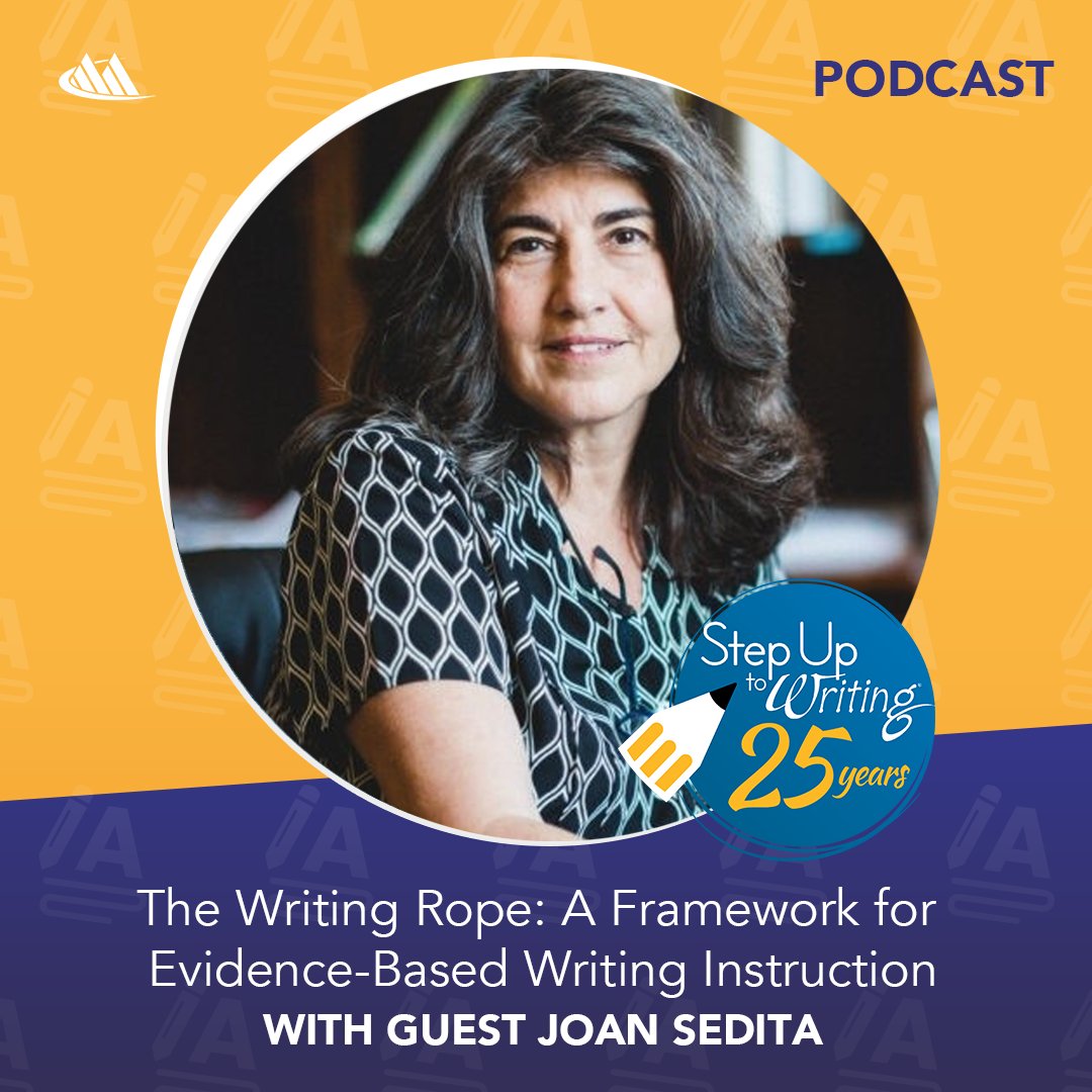 The science of reading recognizes the importance of both writing and reading in literacy development. Want to know more? Listen to the EDVIEW360 podcast with guest Joan Sedita. bit.ly/3DgQsdo #HappyBirthday #StepUpToWriting #ScienceOfReading #EDVIEW360 #thewritingrope