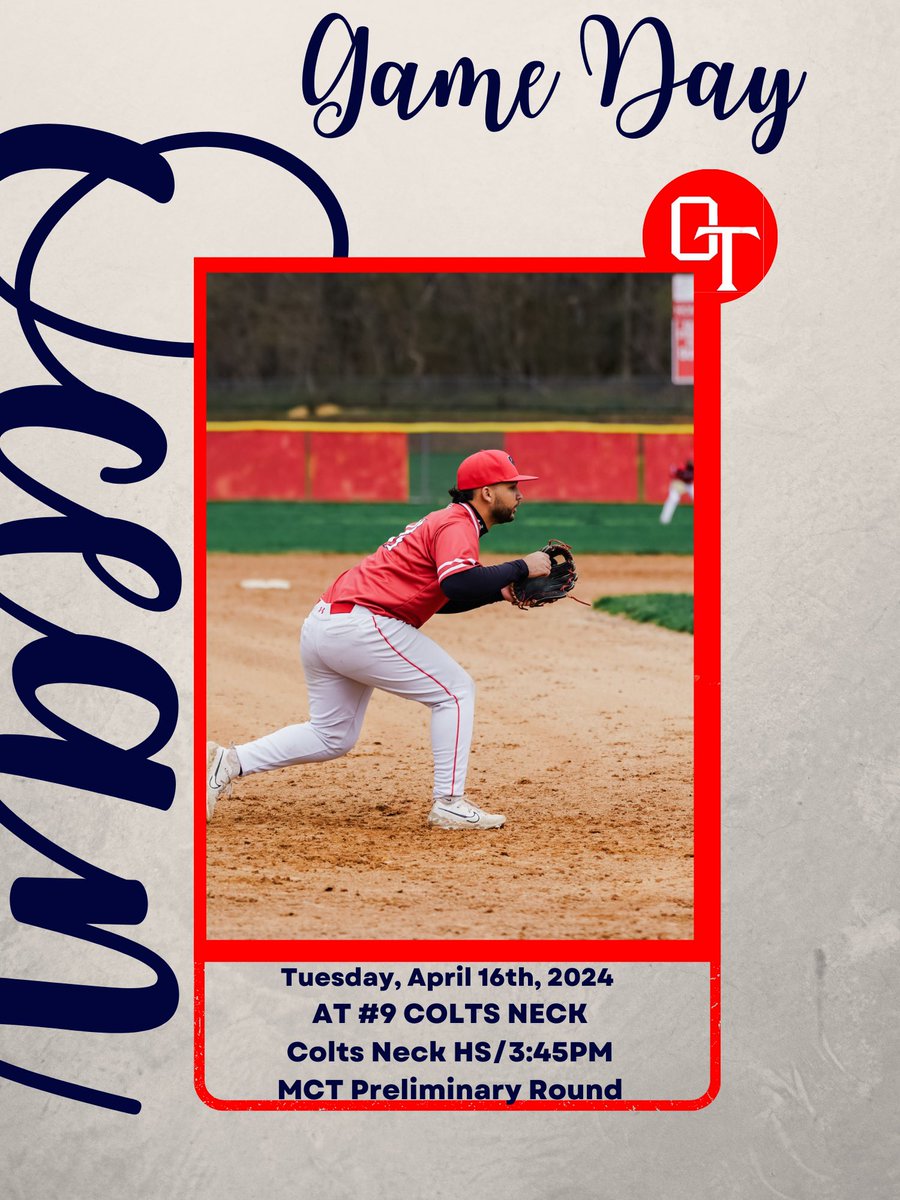 Back at it today as we travel to Colts Neck for a preliminary MCT game. First pitch scheduled for 3:45pm. #bebetter