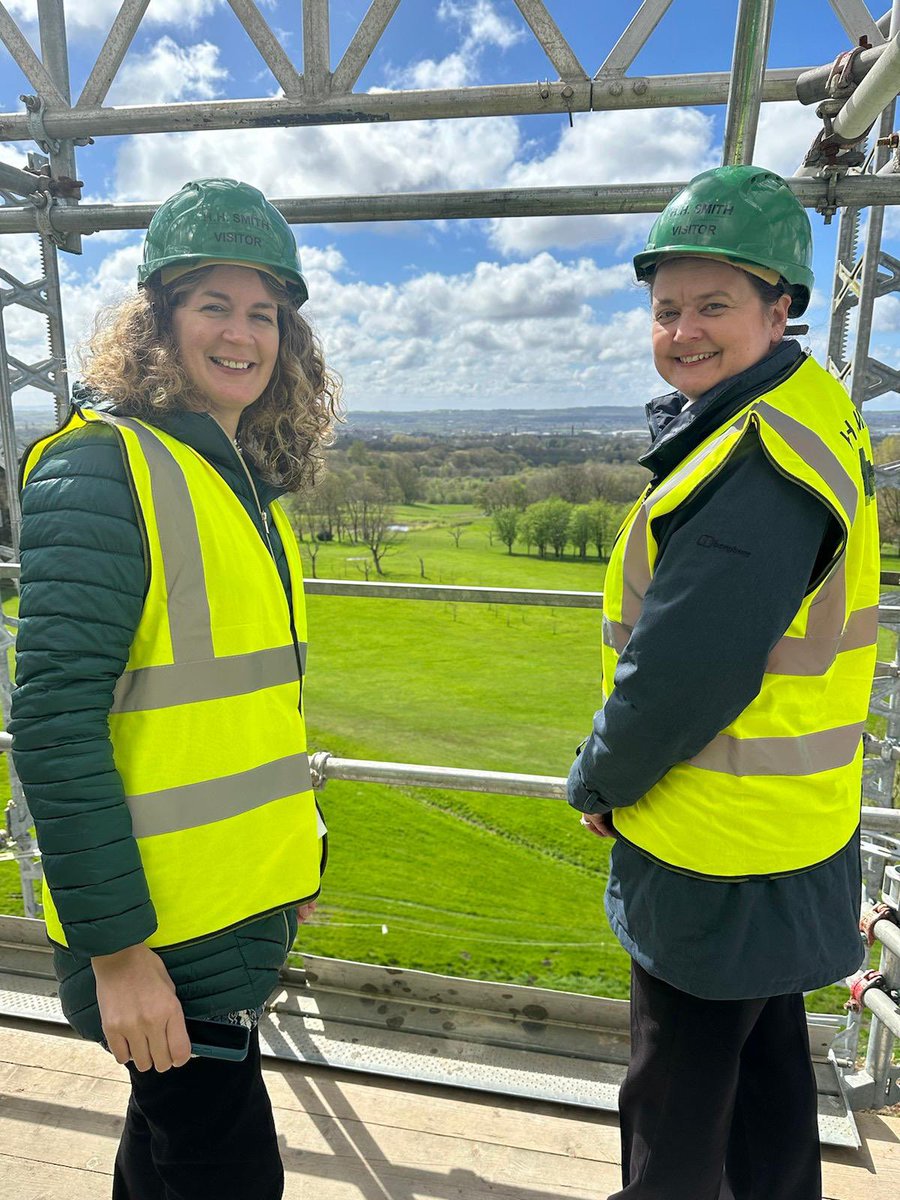 Fantastic day at #HaighHall with our @HeritageFundNOR officers Laura and Lindsay as we prepare the works to restore Plantation Gates, Bothy Cottages, kitchen garden glasshouse, sculptural play trail and much more, with funds from @HeritageFundUK 🤞