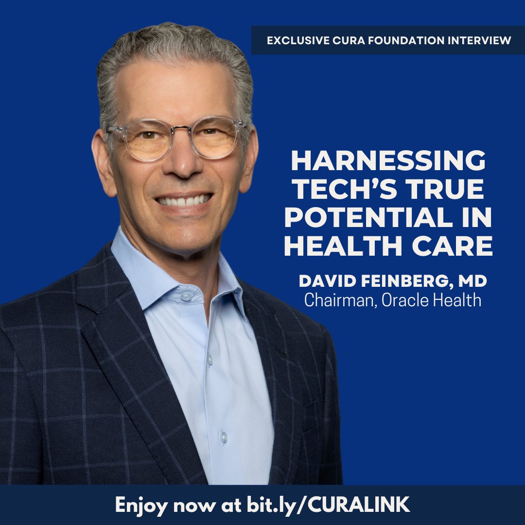 This month we spoke to @dtfeinberg, a healthcare thought leader and executive leading @OracleHealth. Dr. Feinberg believes that tech is poised to create a better future but it’s more than new wearables or therapy apps. We need a system-wide approach. bit.ly/CURALINK