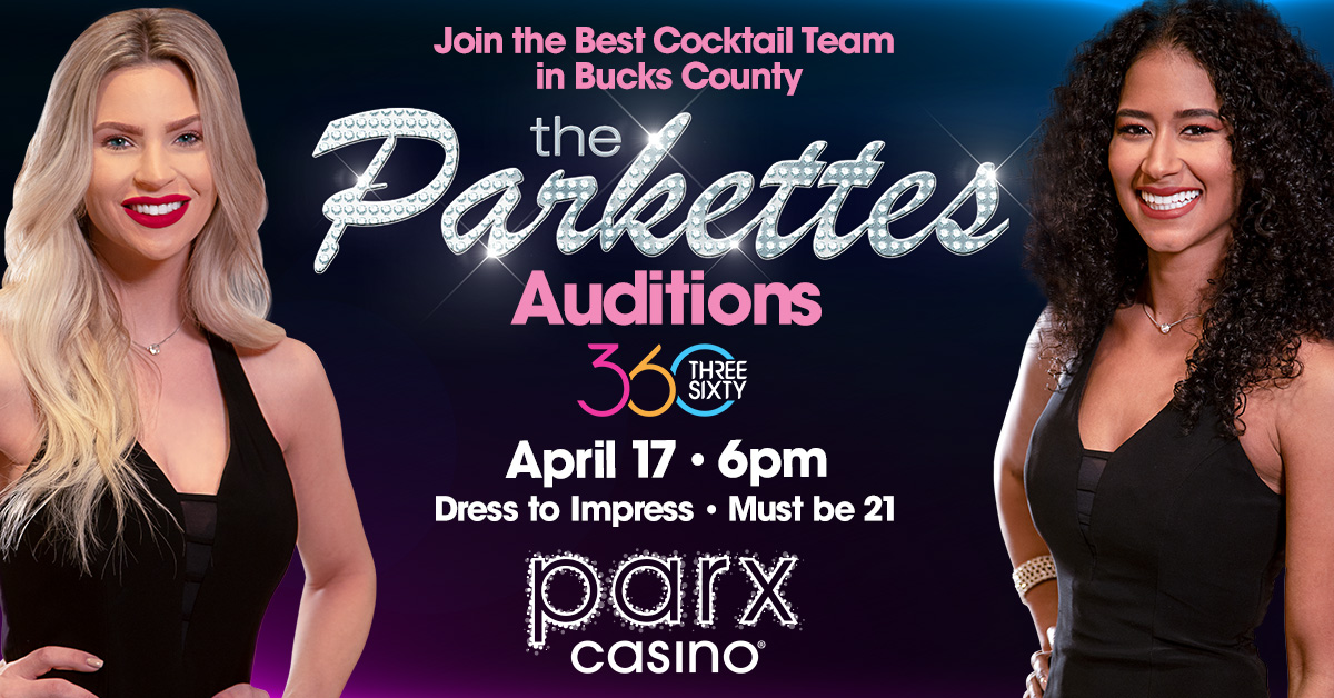 Join the best cocktail team in Bucks County! Auditions will be held on April 17th at 6pm. We hope to see you there! Gambling Problem? Call 1-800-Gambler