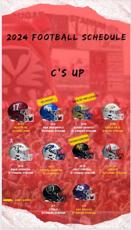 Here before we know it ⁦<a href="/canyonhscougars/">Canyon HS</a>⁩ C’s UP!