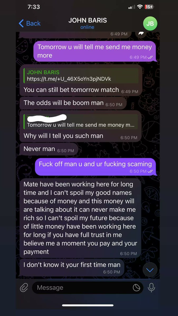 SCAM ALERT 🚨 - Checked & confirmed✅ Massive Report⛔🤬 DON'T TRUST HIM ⛔ #bet #betting #bet365 #fixedmatchesdaily #fixedmatchestoday #worldcup #fixedmatches  #realfixedmatches #fixedmatchestips #worldcup2022  #tips #sportsbettor #fifaworldcup #scam #bettingpredictions