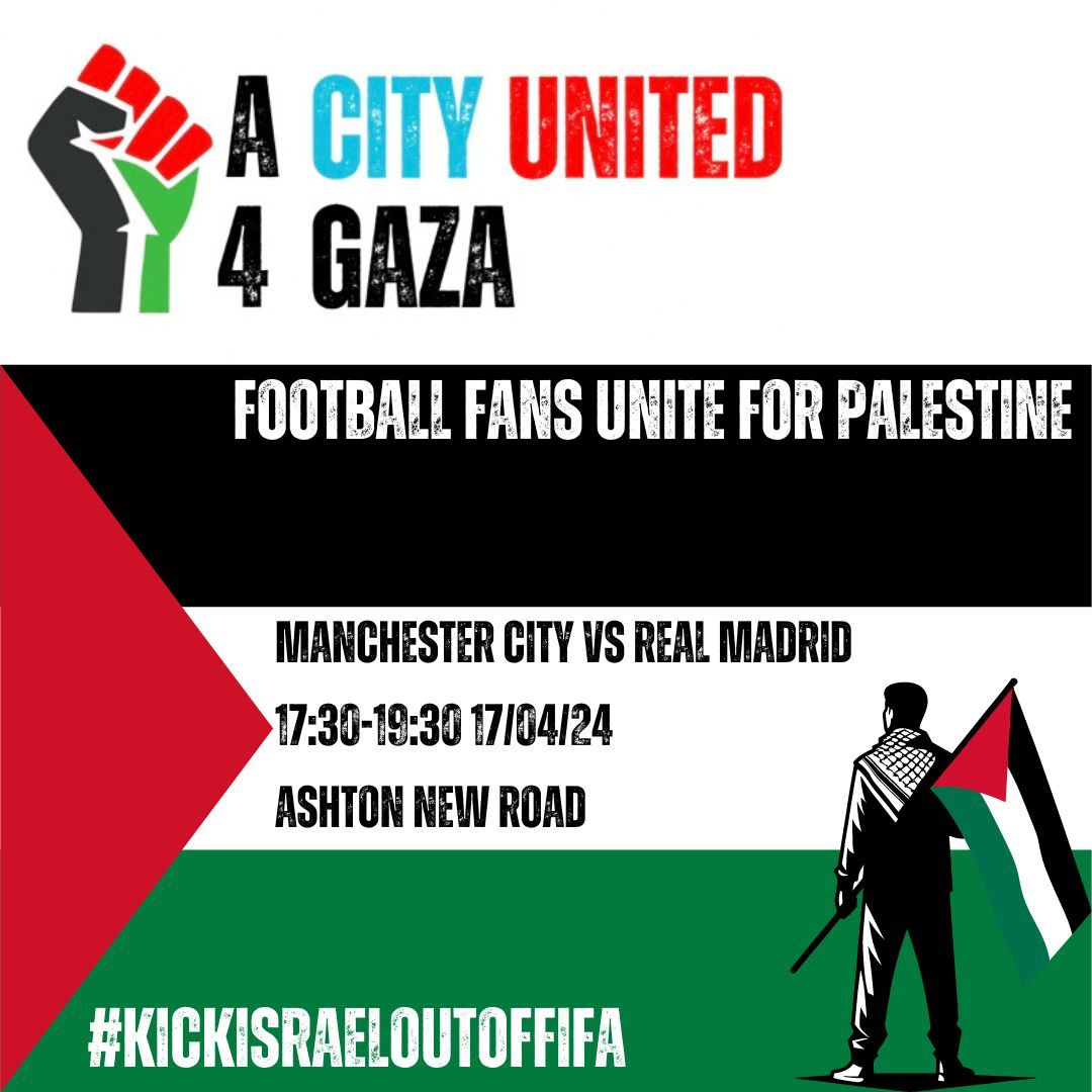 Say no to Israel with a @city_utd4gaza