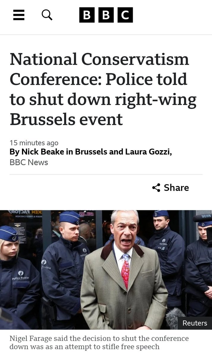 Even though I'm in Brussels right now speaking to members of the European Commission, I assure you this is a coincidence