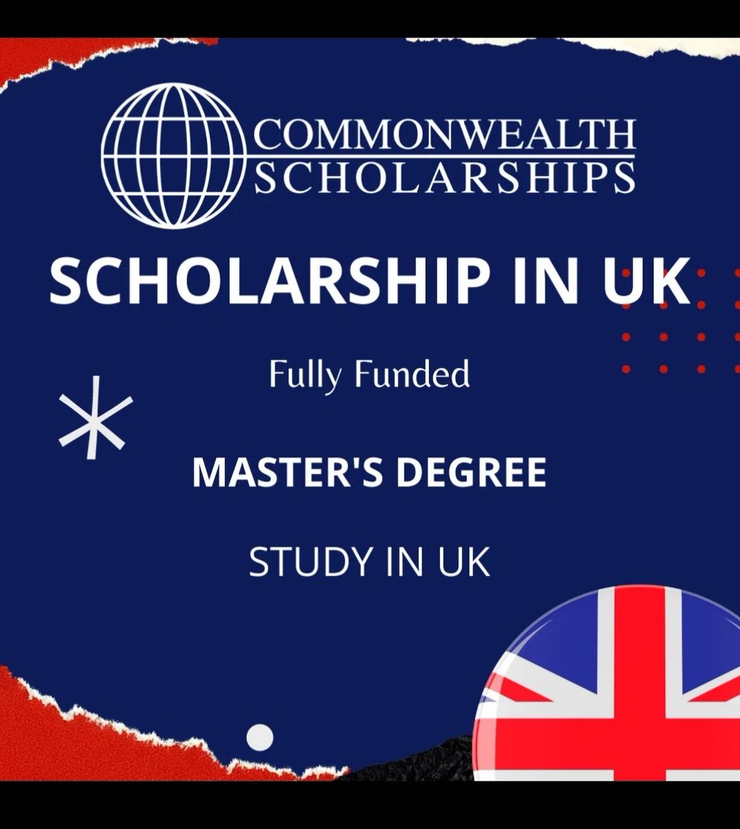 Commonwealth Distance Learning Scholarship Program 2024 - Fully Funded - Study in UK

👉 Apply: scholarshipspro.info/commonwealth-d…

Benefits: Fully funded

Degree: Master’s | MPHIL Degree

Duration: Open

#scholarships #scholarship #education #studyabroad #college #university